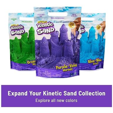 Kinetic Sand, Squish N’ Create Playset with 13.5oz Blue, Yellow & Pink Play Sand, 5 Tools, Sensory Toys for Kids Ages 3 and up - Image 8