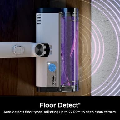 Shark Detect Clean & Empty Auto-Empty System - Lightweight Cordless Vacuum Cleaner with HEPA Filter, Portable Handheld Attachment, Crevice Tool, Ideal Stick Vacuum for Pet Hair, White, IW3511 - Image 4
