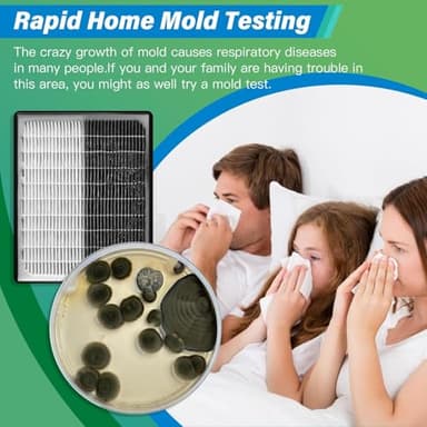 Mold Test Kit for Home - 12 Simple Detection Tests,Test HVAC System,Home Surfaces,& Indoor Air Quality Testing Kits,DIY Mold Detector at Home,Includes Detailed Mold Identification Guide,air Tester - Image 2