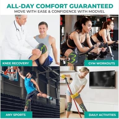 Modvel Foot & Ankle Brace Socks for Sprained Ankle Compression Sleeve - Plantar Fasciitis Relief Brace, Foot Support for pain Women & Men - Tendonitis & Arthritis Feet Sleeve, Stabilizing Ankles Wrap - Image 6