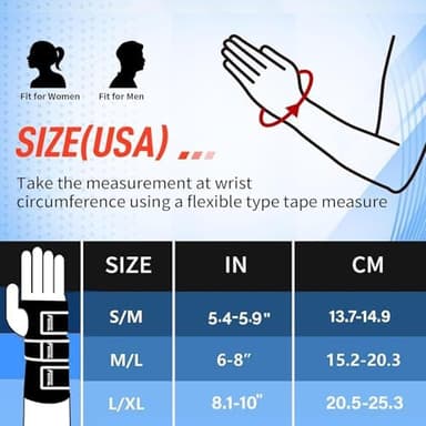 FEATOL Wrist Brace Hand Brace, Carpal Tunnel Wrist Splint Night Support for Women Men, Pain Relief Support -Tendonitis, Arthritis, Sprain, Left Hand, Medium/Large - Image 5