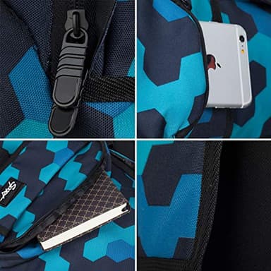 rickyh style School Backpack Travel Bag for Men & Women Lightweight College Back Pack with Laptop Compartmen - Image 8