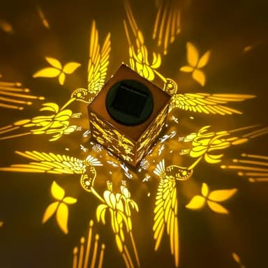 Hummingbird Solar Lanterns Outdoor Waterproof Hanging Lights Metal Gifts for Mom Women Grandma LED Lantern Decoration Garden,Patio,Yard,Lawn,House,Balcony - Image 2