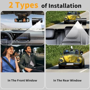 Dash Cam Front and Rear: 4K Dual Channel Dash Cam - 5GHz WiFi, Dash Camera for Cars with 64GB Card, 2" IPS, App Control, G-Sensor, Loop Recording, 170° Wide Angle, Night Vision, 24H Parking Mode - Image 8