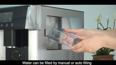 2-in-1 Ice Maker & Cold Water Dispenser, Countertop Portable Ice Machine with Fast 10 Cubes in 8-12 Minutes Ice Production, Self-Cleaning, and Touch Control - Image 7