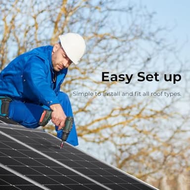 Renogy 2PCS Solar Panels 100 Watt 12 Volt, High-Efficiency Monocrystalline PV Module Power Charger for RV Marine Rooftop Farm Battery and Other Off-Grid Applications, 2-Pack 100W - Image 6