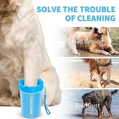 Dog Paw Cleaner, Dog Paw Washer, Paw Muddy Paw Cleaner, Pet Foot Cleaner for Small Medium Large Breed Dogs/Cats (with 3 absorbent towel) - Image 2