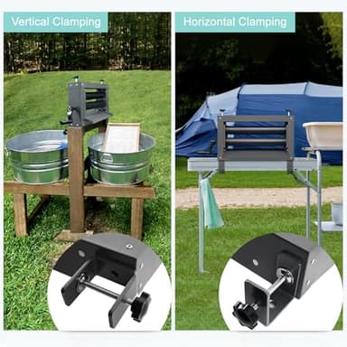 Upgraded Clothes Wringer, Hand Crank Laundry Wringer Washer Removes 95% Water, Suitable for Car Washing, Camping, RV Trips - Image 4