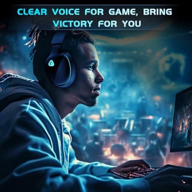 Gtheos 2.4GHz Wireless Gaming Headphones for PS5, PS4 Fortnite & Call of Duty/FPS Gamers, PC, Nintendo Switch, Bluetooth 5.3 Gaming Headset with Noise Canceling Mic, Stereo Sound, 40+Hr Battery -Black - Image 7