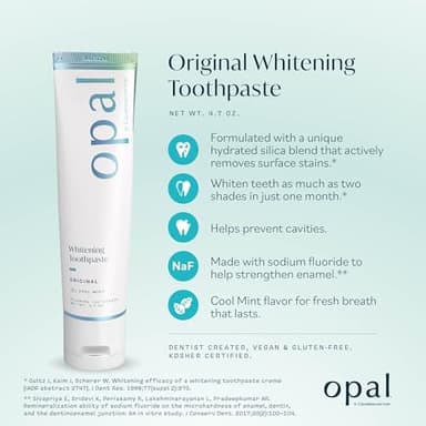 Opalescence Opal Teeth Whitening Toothpaste (Pack of 3) - Cool Mint Original Formula - Oral Care, Gluten-Free - 4.7 Ounce Made by Ultradent -TP-5760-3 - Image 3