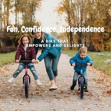14 Inch Balance Bike for Kids 3-6 Year Old, Bike with No Pedals, Air Rubber Tires, Adjustable Height, Foot Rest, Pedalless Bicycle Boys, Girls (Blue) - Image 8