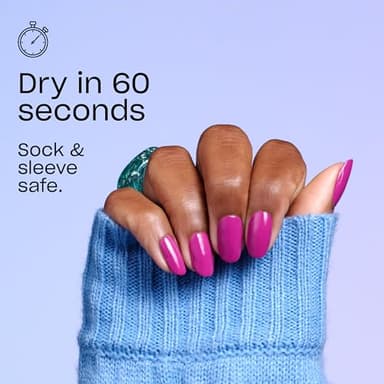 OPI RapiDry Flash n' Flirty | Opaque Soft Pink Pearl Quick Dry Nail Polish | Vegan, Smudge Proof, Fast Drying - Image 6