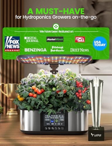 LetPot LPH-Max Hydroponics Growing System Kit, 21 Pods APP & WiFi Automatic Controlled Smart Indoor Garden with 36W LED Grow Light, Auto Drip Irrigation Kits, Self-Managed Nurturing & Watering - Image 8