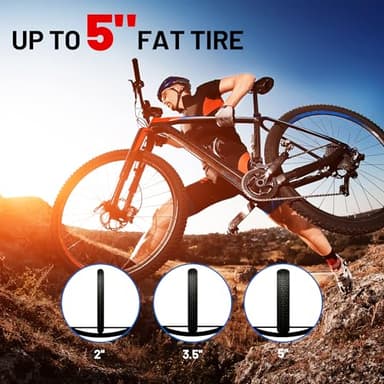 Young 200 lbs. 2 Bike Rack Hitch Mount Platform Style for Cars Trucks SUVs Minivans, fits MTB Gravel Road Bike with Up to 5-inch Fat Tire Carrier Rack - 2" Hitch Receiver - Image 7
