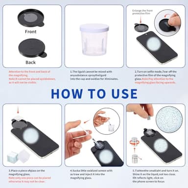 Sperm Magnifying Glass, Can be reused 100 Times,Suitable for Semen Observation, Male Fertility Observation, Sperm Test, Quick Result - Image 4