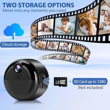 DTBIO Mini Camera,Wireless Indoor Camera for Home Security,1080P HD Small Cameras WiFi Nanny Cam with 90 Days Standby Battery Life,Auto Night Vision,AI Human Detection,Cloud & SD Storage, App Control - Image 6