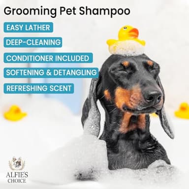 Dog Shampoo and Conditioner Set for Itchy Skin, Allergies & Odor – 2-in-1 Calming Formula with Lavender, Rosemary & Biotin – Moisturizing & Detangling – Safe for Puppies & All Breeds – 16 oz x 2 - Image 4