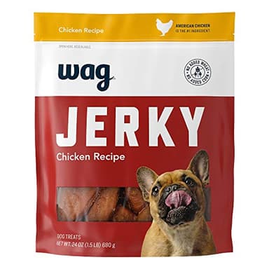 Amazon Brand - Wag Soft & Tender American Jerky Dog Treats -Chicken Recipe (24 oz) - Image 1