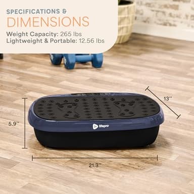 Lifepro Vibration Plate Exercise Machine with Magnetic Acupoints - Full Body Vibration Platform for Beginners and Recovery - Ideal Lymphatic Drainage Massager for Muscle Toning and Overall Fitness - Image 7