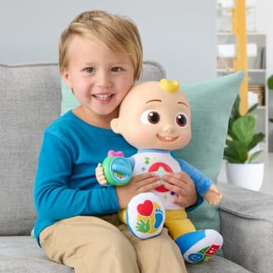 CoComelon Discover ‘N Play JJ - Explore Shapes, Colors, ABC’s, 123’s, Listen to 5 Fan-Favorite Songs, and 50+ Phrases - Feature Plush 10” JJ Doll for Kids and Preschoolers - 18 Months + - Image 5