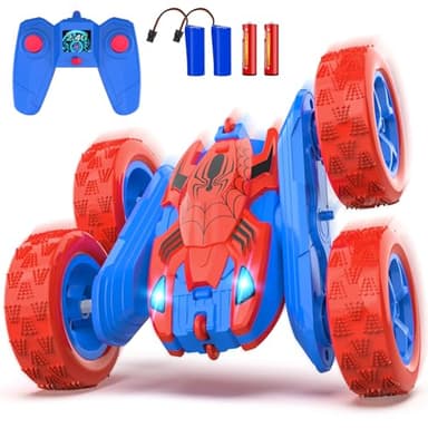 Blissbud Remote Control Car Spider RC Cars for 4 5 6 7 8 9 10 11 12 Year Old Boy 360°Rotating 4WD Rechargeable Drift RC Race Car Boys Toys Birthday Gifts Christmas Basket Stuffers for Kids Age 4-12 - Image 1