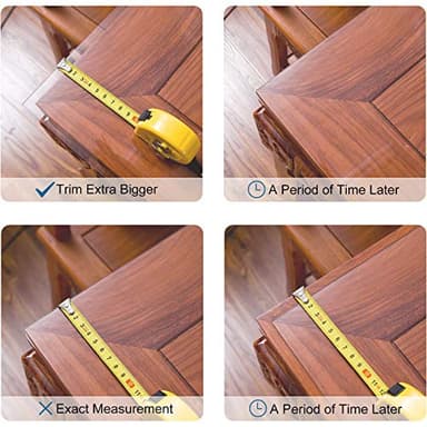 LovePads Frosted Table Cover Protector 40 x 72 Inch, 1.5mm Thick Plastic Table Cover, Table Protector for Dining Room Table, Waterproof Vinyl Tablecloth Table Pad Mat for Kitchen, Writing Desk - Image 8
