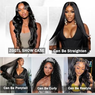 ZGGTL Body Wave Bundles Human Hair 18 20 22 24Inch 12A Brazilian Quick Weave Double Weft Natural Black for Women Hair Extensions - Image 6