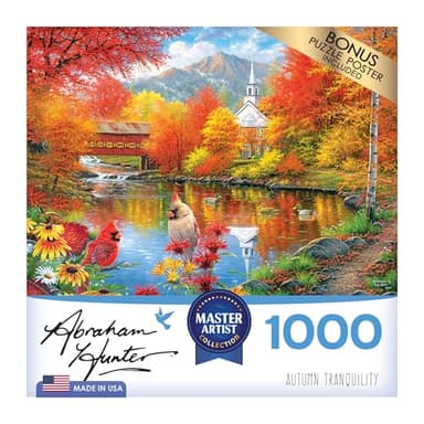 RoseArt - Abraham Hunter - Autumn Tranquility - 1000 Piece Jigsaw Puzzle for Adults - Image 2