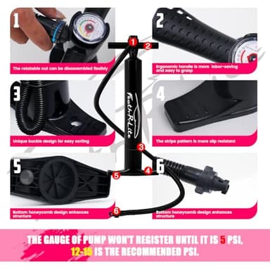 FEATH-R-LITE Inflatable Stand Up Paddle Board 10'x30''x6'' Ultra-Light (16.7lbs) SUP with Paddleboard Accessories,Three Fins,Adjustable Paddle, Pump,Backpack, Leash - Image 6