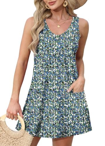 Spring Dresses for Women 2025 Summer Loose Maternity Casual Beach Dress Mother of Bride Sundresses Teachers Floral 05 L - Image 2
