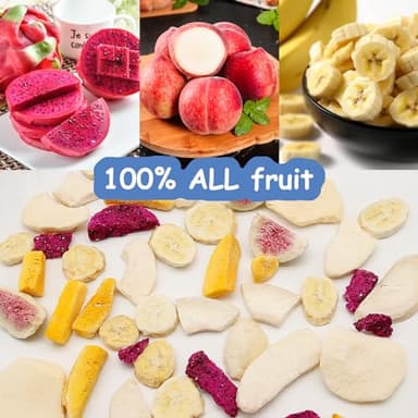 ONETANG Freeze-Dried Mixed Fruit, 12 Pack Single-Serve Pack, Non GMO, Kosher, No Add Sugar, Gluten free, Vegan, Holiday Gifts, Healthy Snack 0.35 Ounce - Image 2