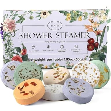 Shower Steamers Aromatherapy BLRIET 8 Pack Gifts for Women, Birthday Christmas White Elephant Gifts Stocking Stuffers for Adults Her Mom Him Home Spa Gym Natural Essential Oil Self Care Relaxation - Image 1