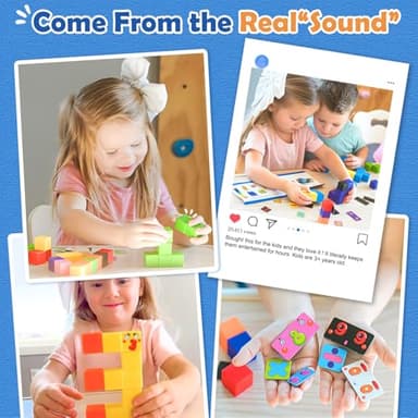Magnetic Blocks World Building Blocks Edition, STEM Educational Montessori Sensory Learning Toddlers Toys for 3 4 5 Year Old Boys Girls, Number Games 1-10, Birthday Gifts for 3-5 4-8 Year Old Kids - Image 5