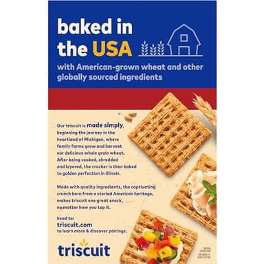 Triscuit Fire Roasted Tomato & Olive Oil Whole Grain Wheat Crackers, Lunch Snacks, Bulk Snack Crackers, 6 - 8.5 oz Boxes - Image 17