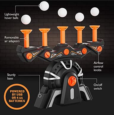 Hover Shot Shooting Toy for Kids - Ball Target Game for Nerf Guns - Cool Birthday Gifts Toys for Boys Age 6+ Year Old Boy Best Teenage Gift Idea - Gun, Targets & Darts - Powered by Plug or Batteries - Image 3