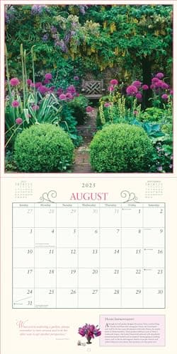 Secret Garden Wall Calendar 2025 - Image 4