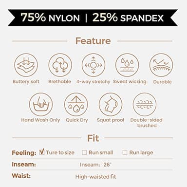 Aoxjox High Waisted Workout Leggings for Women Tummy Control Buttery Soft Yoga Metamorph Deep V Pants 26" (Bellwether Blue, Medium) - Image 7