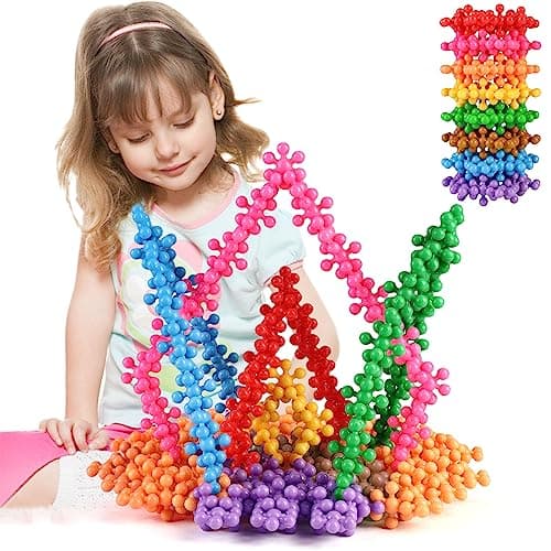 TOMYOU 200 Pieces Building Blocks Kids STEM Toys Educational Discs Sets Interlocking Solid Plastic for Preschool Boys and Girls Aged 3+, Safe Material Creativity - Image 1