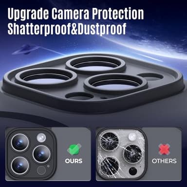 Symcele Designed for iPhone 16 Pro Case, Compatible with MagSafe, with Privacy Screen Protectors X2, [Camera Protection] [15FT Military Drop Protection] Shockproof Phone Case, 2024, Black - Image 5