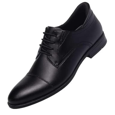Marc Joseph New York Mens Hands Free Slip On Business Formal Classic Captoe Oxfords Dress Shoes for Men Black 10.5 - Image 1