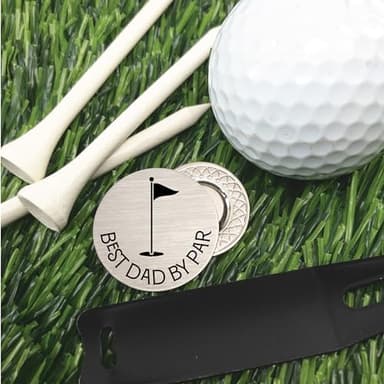 Best Dad By Par Golf Ball Marker Gift Idea For Dad Fathers Gift Best Dad By Par Golf Ball Marker Gift Idea Dad By Par FBA-PAR-GOLF (|Dad|) - Image 3