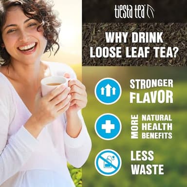 Tiesta Tea - Aromatic Lemon Matcha Green Tea - Tasmanian Herbs & Matcha, Premium Loose Leaf Tea Blend, No-Brewing, Boost Metabolism, Refreshing Blend, Resealable Pouch, Hot & Iced 2.2oz - 20-25 cups - Image 8