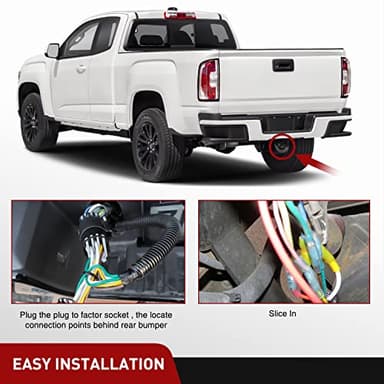 Nilight USCAR 7 Pin Trailer Wiring Harness Replacement Multi-Tow 7 Way Connector Accessories 24 Inch Factory Tow Package Towing Truck Plug Splice in for Chevy GM Ford Dodge - Image 2