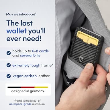 TRAVANDO Swype Slim Wallet for Men Metal RFID Blocking Mens Wallet Card Case (Without AirTag* Pocket) - Image 2