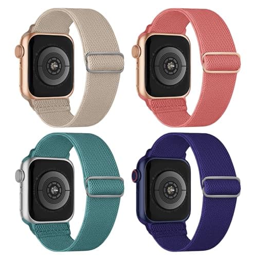Stretchy Nylon Solo Loop Bands Compatible with Apple Watch Band 38mm 40mm 41mm 42mm 44mm 45mm 46mm 49mm, Sport Elastic Wristbands Women Men Straps for iWatch Series 11 10 9 8 7 6 5 4 3 Ultra/SE 3 2 1 - Image 1