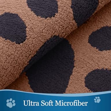 Buganda Dog Door Mat for Muddy Paws, Absorbent Dirt Trapper Washable Indoor Doormats, Non Slip Low-Profile Mud Mat for Dogs, Front Entrance Doormat for Inside Floor (48x30 Inches, Camel and Black) - Image 4