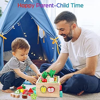 Toddlers Montessori Wooden Educational Toys for Baby Boys Girls Age 1 2 3 Year Old, Shape Sorting Toys 1st One First Birthday Girl Gifts for Kids 1-3, Wood Preschool Learning Fine Motor Skills Game - Image 6
