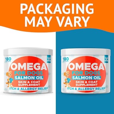 GOODGROWLIES Omega 3 Fish Oil for Dogs (360Ct) - Skin&Coat Chews - Dry & Itchy Skin Relief + Allergy Support - Shiny Coat - EPA&DHA Fatty Acids - Salmon Oil Chews Promotes Heart, Hip & Joint Support - Image 7