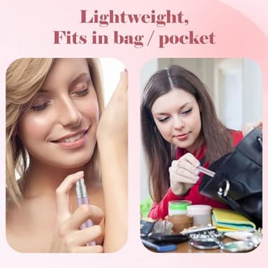 OBSGUMU 4pcs Mini Perfume Travel Bottle, Perfume Atomiser Refillable, 5ML Spray Bottles, Portable for Travel Holiday, Outdoor Activities and Business - Image 6