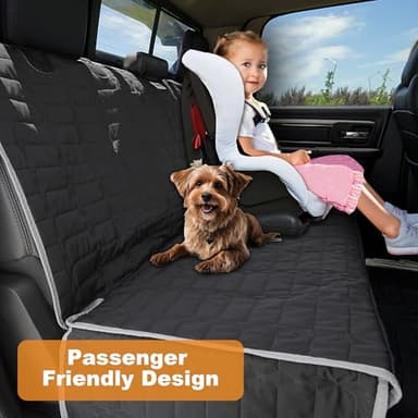 Reliadura Dog Car Seat Cover for Back Seat,Washable Bench Seat Cover for Truck,Nonslip Backseat Cover Protector for F150/Ram1500/GMC Sierra/Toyota/Chevrolet Silverado,Car Seat Covers for Dogs - Image 3